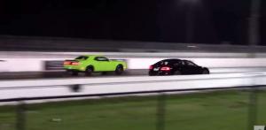 Автомобильная дуэль: Tesla Model S P85D против Challenger Hellcat