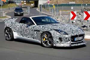 Jaguar F-Type R Roadster сфотографировали на Нюрбургринге