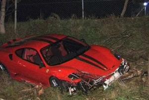 Ferrari 430 Scuderia попал в аварию в Австралии