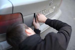 За кражу номеров ввели уголовную ответственность