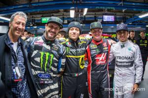Валентино Росси, Паоло Андреуччи, Кен Блок в Monster Energy Monza Rally Show 2014