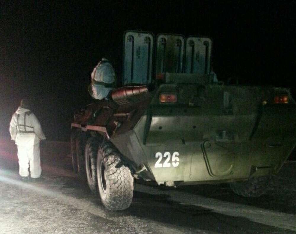 Под Североморском бронетранспортёр протаранил Ford