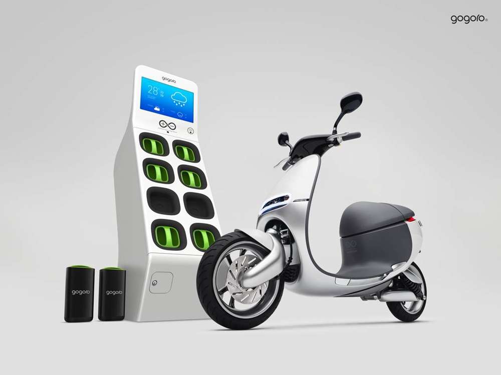 Электроскутер Gogoro Smartscooter и сеть электрозаправок