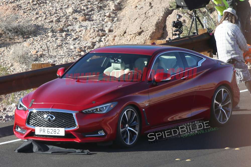 Новое купе Infiniti Q60 сфотографировали за несколько месяцев до премьеры