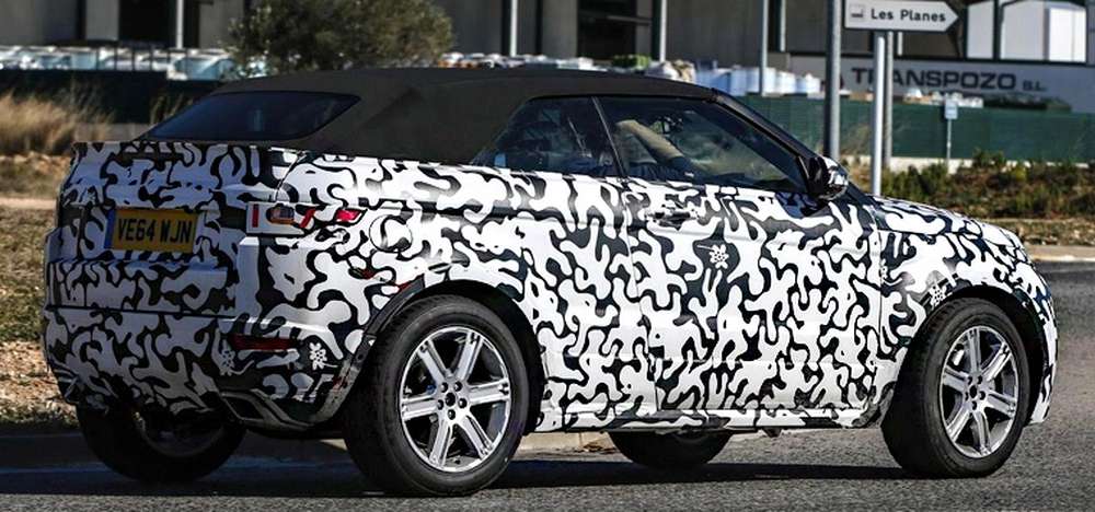 Британцы тестируют кроссовер-кабриолет Range Rover Evoque