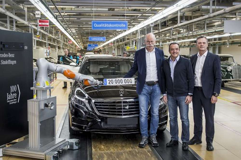 Mercedes выпустил 20-миллионный автомобиль в Зиндельфингене