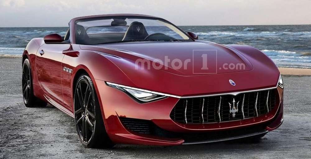 В Сети опубликован рендер кабриолета Maserati Alfieri 2019 года