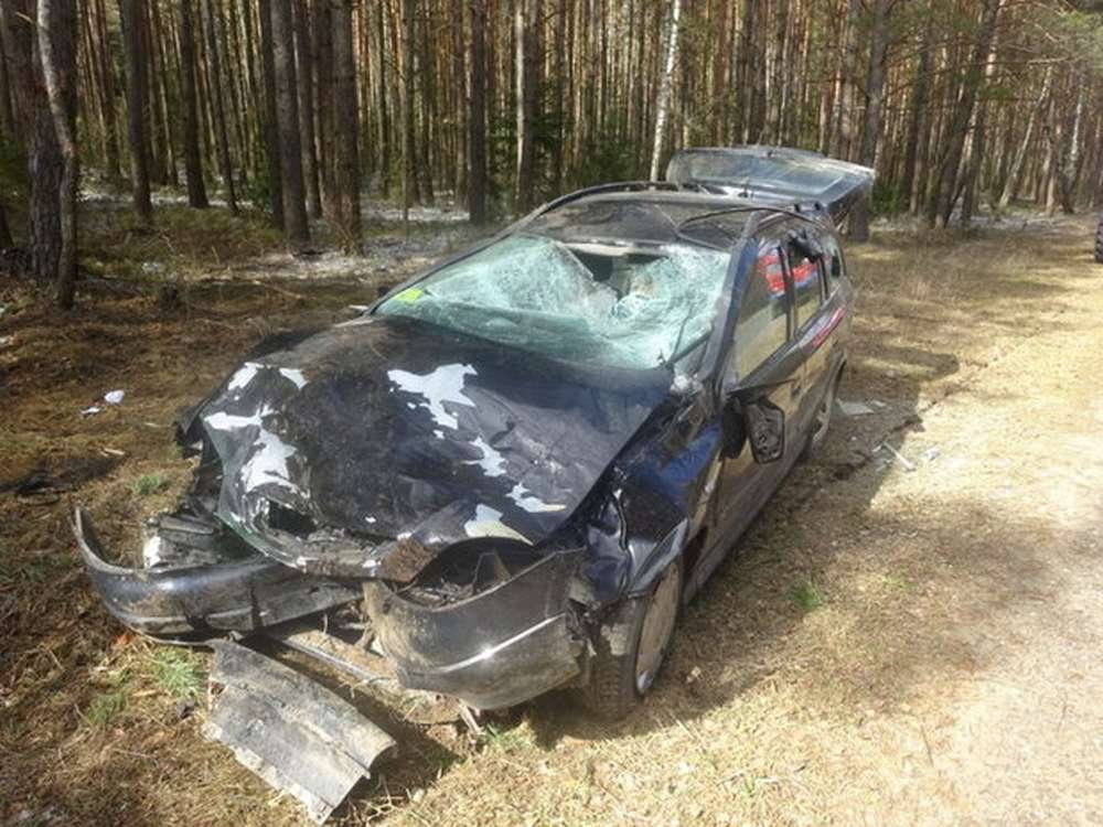 В Минской области Opel вылетел в кювет