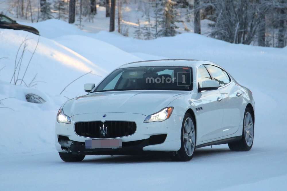 Компания Maserati вывела на тесты обновлённый седан Quattroporte 2017 модельного года
