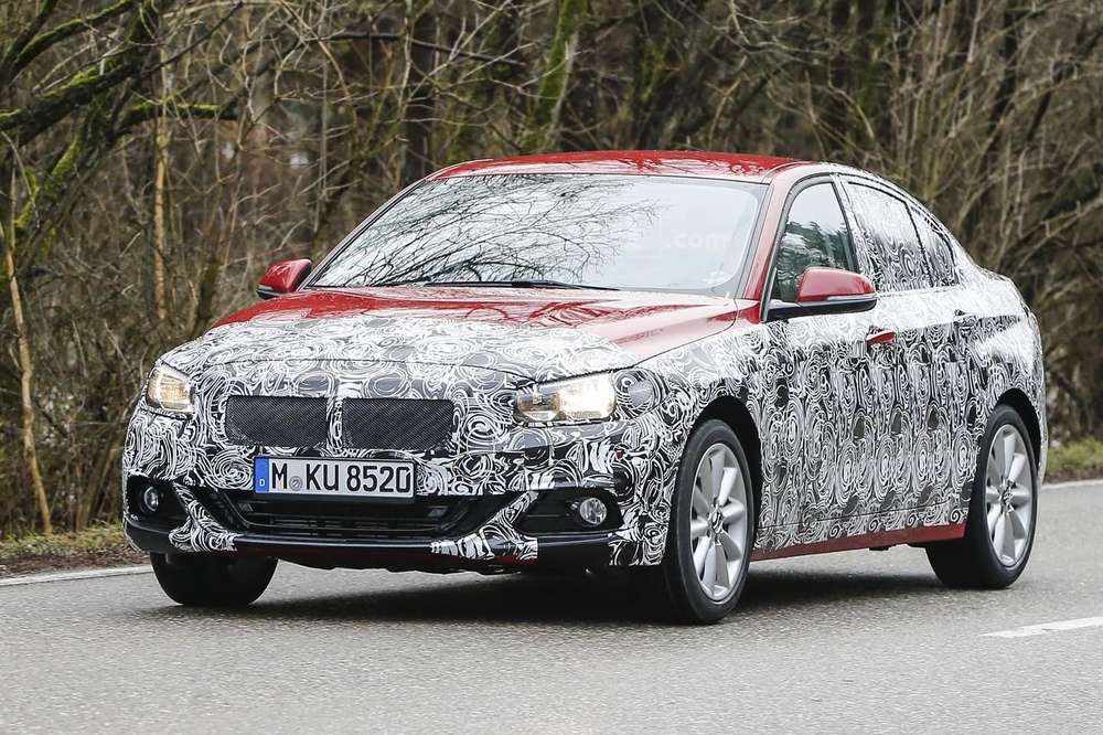 Серийный седан BMW 1-Series Sedan вновь засветился на дорожных тестах