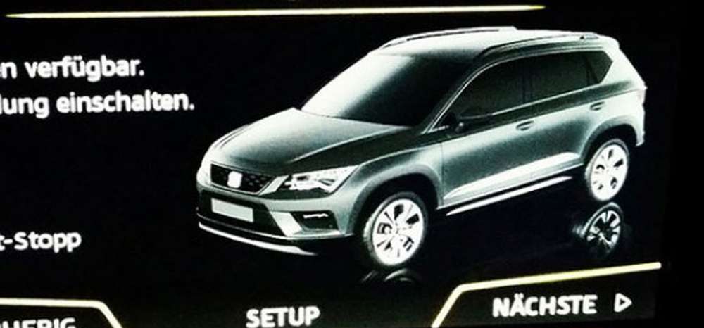 Дизайн первого кроссовера Seat показали через мультимедийную систему