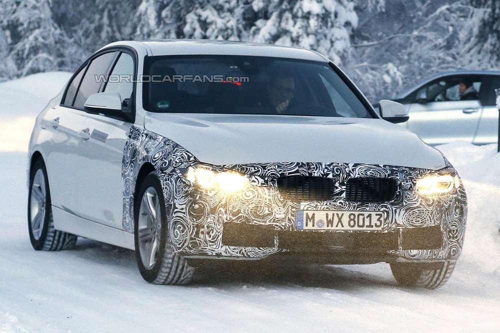 Новая находка фотошпионов - гибридный BMW 3-Series
