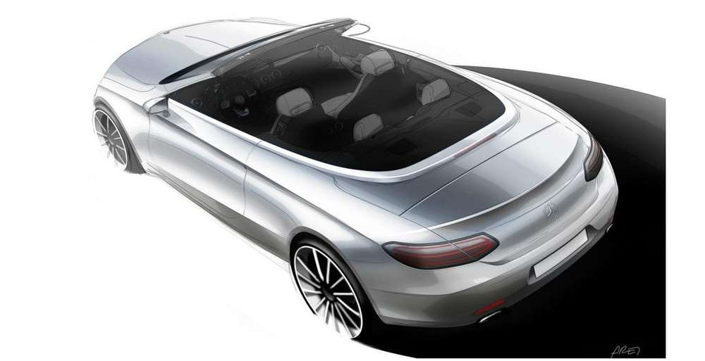 Кабриолет Mercedes-Benz C-Class Cabriolet дебютировал на официальном скетче