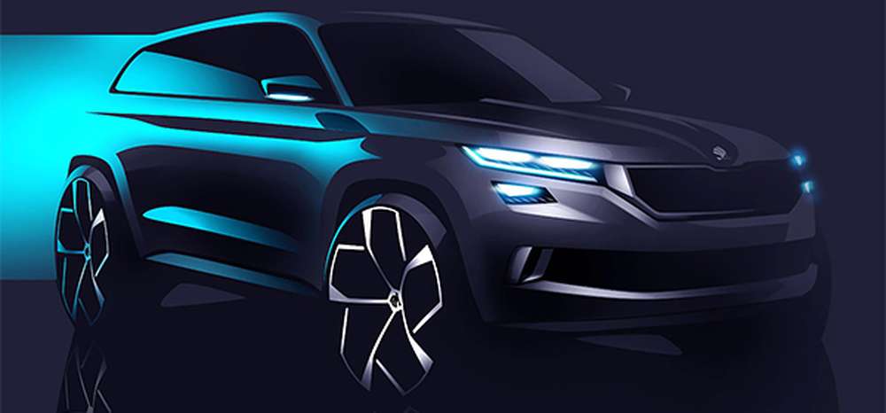 Skoda рассекретила дизайн кроссовера VisionS