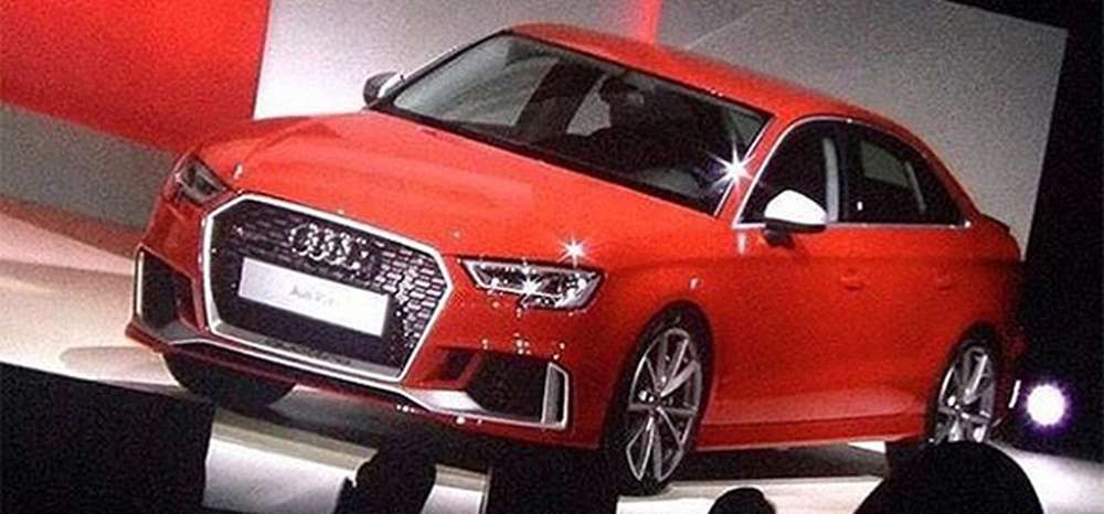 Опубликованы первые фотографии седана Audi RS3