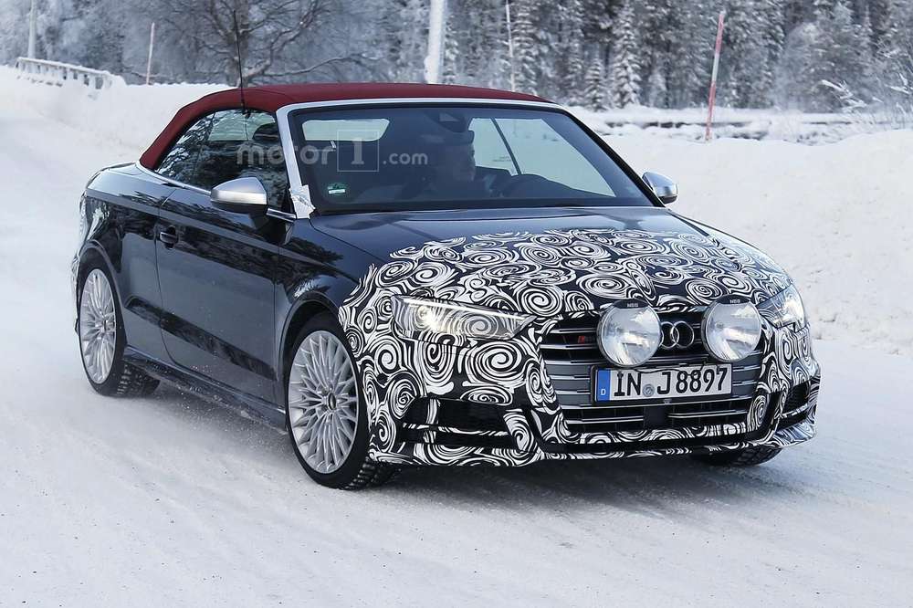 Фейслифтинговый Audi S3 Cabrio показал новую решетку радиатора