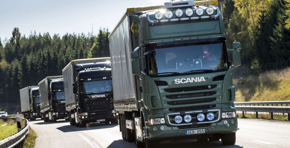 Scania и Ericsson готовятся к премьере новой концепции движения грузовиков одной колоной