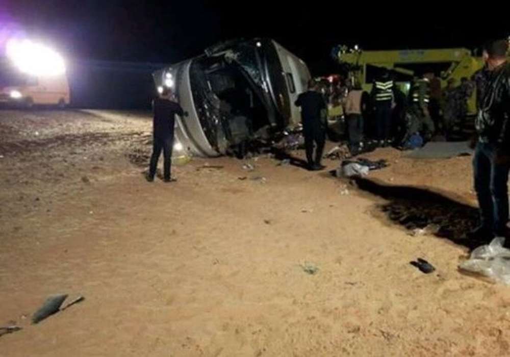 При опрокидывании автобуса в Иордании погибли 16 палестинских паломников
