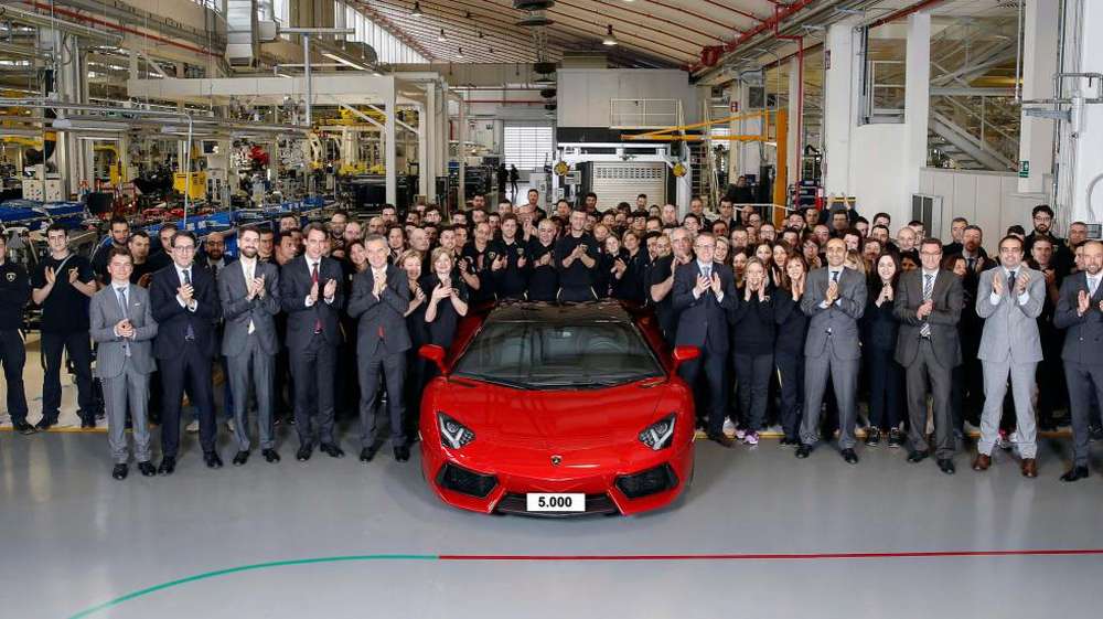 5000-й Lamborghini Aventador