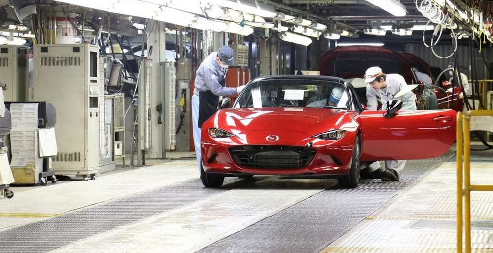 Объем производства машин Mazda в феврале вырос на 8,1%