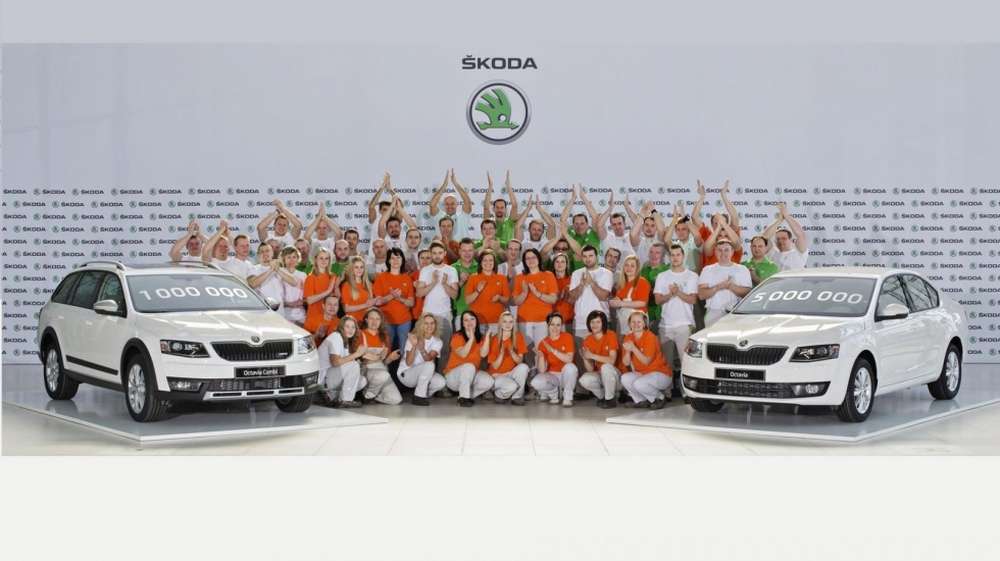 Skoda выпустила миллионную Octavia третьего поколения