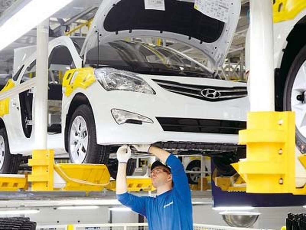 В 1 квартале 2016 года российский завод Hyundai выпустил 41 200 автомобилей