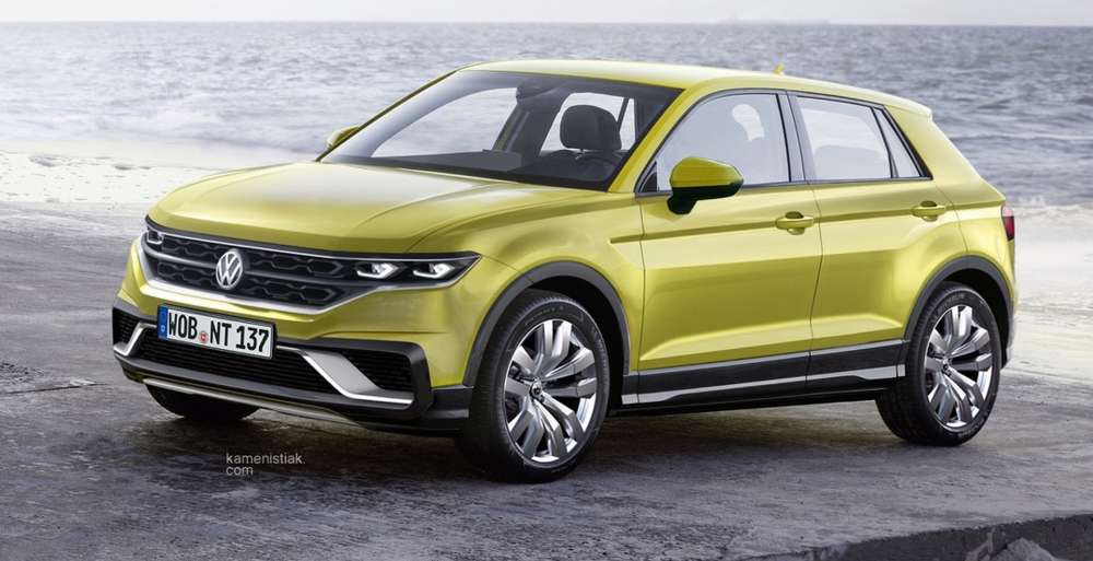Опубликован рендер кроссовера на базе Volkswagen Polo