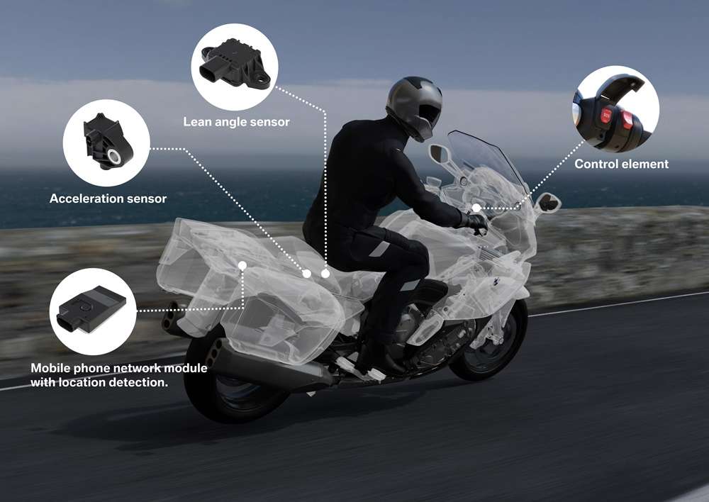 Компания BMW анонсировла систему «Intelligent Emergency Call» для мотоциклистов