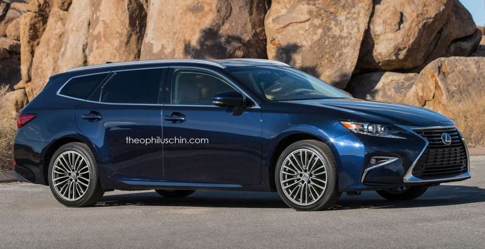 Дизайнеры подготовили качественный рендеринг универсала Lexus ES Sportcross