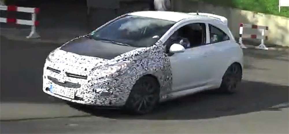 Новую Opel Corsa OPC сняли на видео