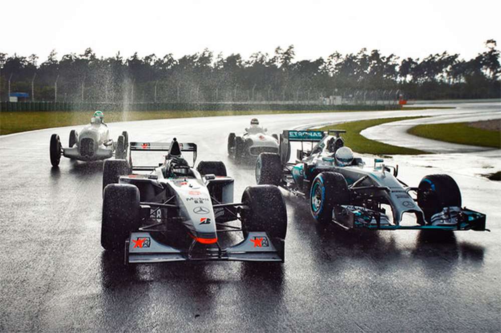 Mercedes привезла в Хоккенхайм исторические машины