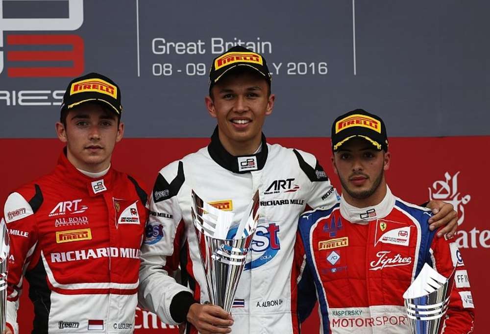 Александр Албон выиграл первую гонку GP3 в Сильверстоуне