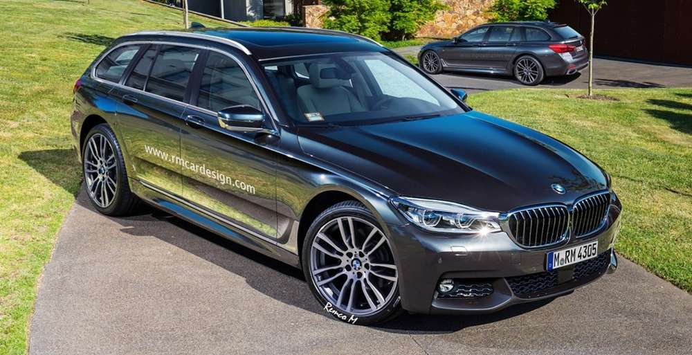 В Сети появился рендер BMW 5-Series Touring 2017 года