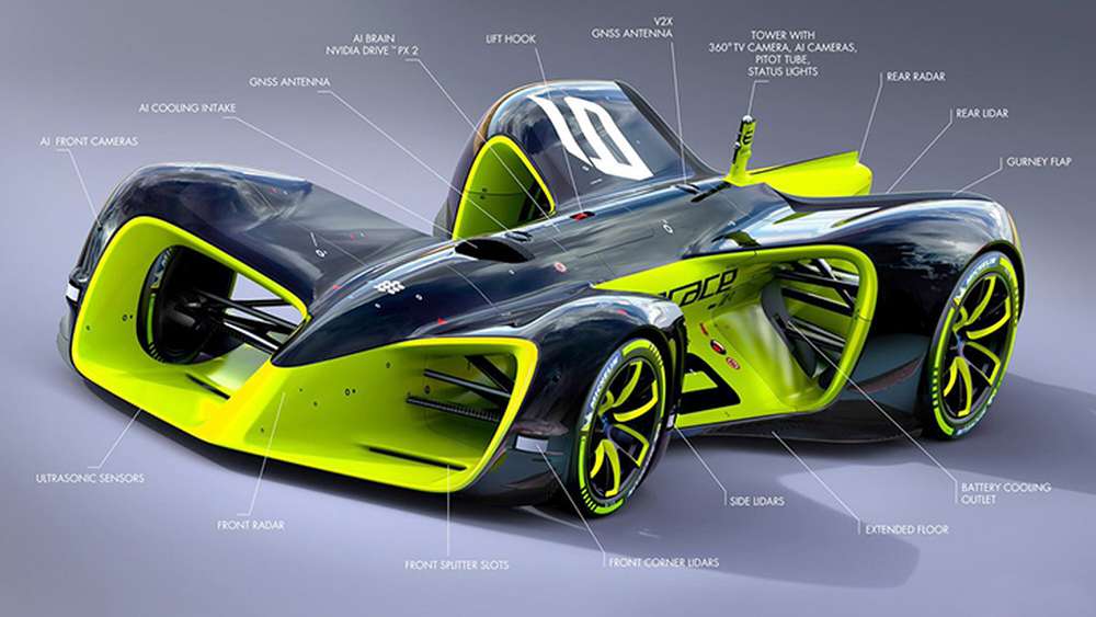 Roborace показала финальный вариант гоночного беспилотника