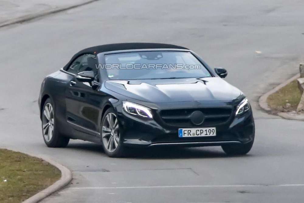 Новые шпионские фото кабриолета от Mercedes