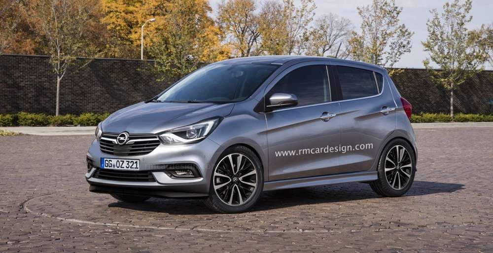 Опубликованы рендеры обновленного Opel Karl 2017 года
