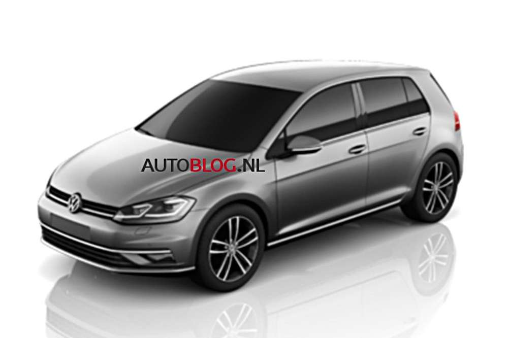 Опубликованы первые изображения обновленного Volkswagen Golf