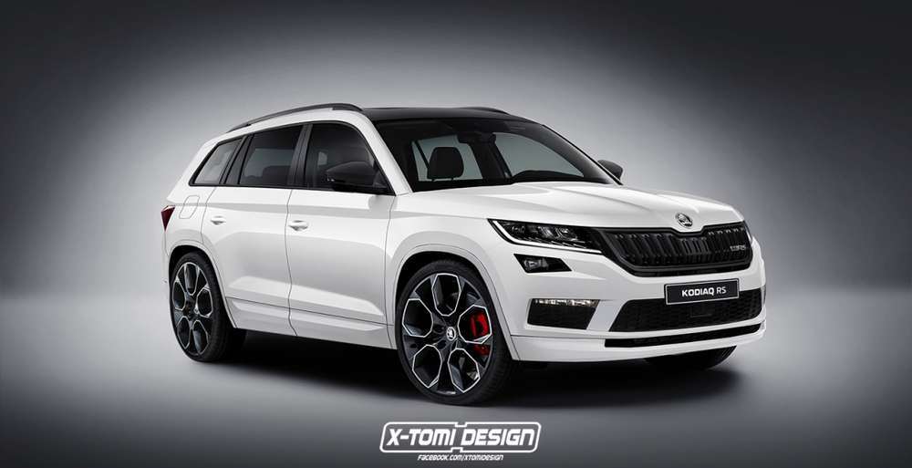 Опубликован рендер «заряженного» кроссовера Skoda Kodiaq RS