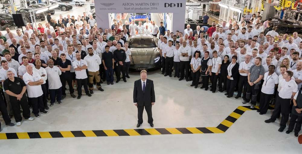 Новое спортивное купе Aston Martin DB11 официально встало на конвейер
