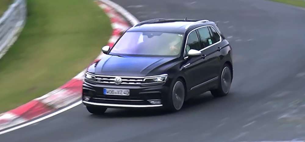 Спортивную версию Volkswagen Tiguan впервые показали на видео