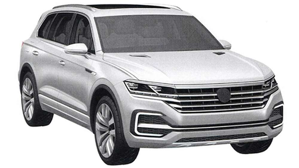 В Сети рассекретили дизайн нового Volkswagen Touareg