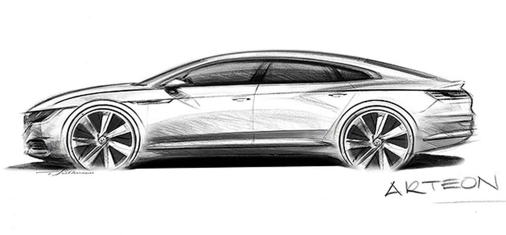 Volkswagen опубликовал первое изображение преемника CC