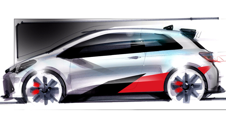 Первые наброски. Toyota показала эскиз хот-хэтча на базе Yaris