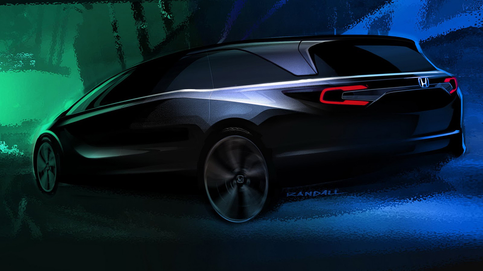 Honda показала силуэт минивэна Odyssey нового поколения