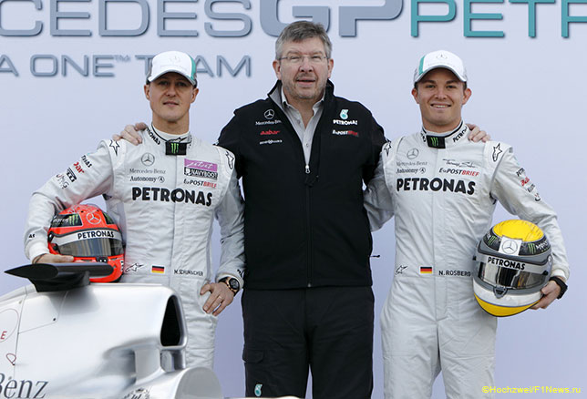 Браун: Шумахер много сделал для успеха Mercedes