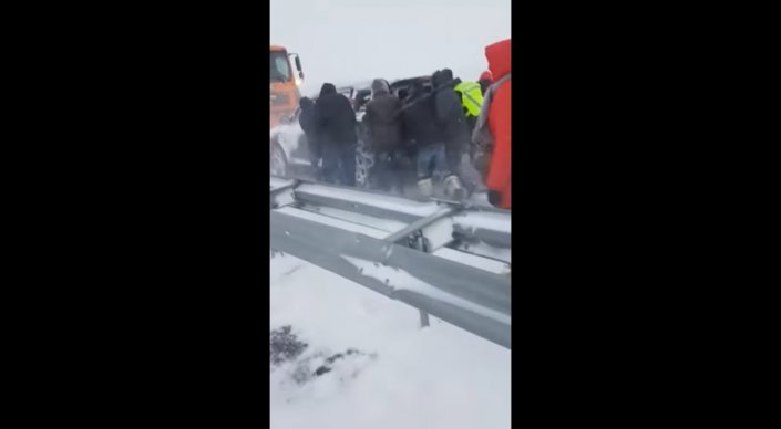 Массовое ДТП произошло близ Астаны