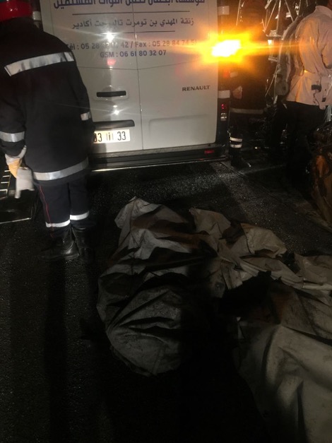 В Марокко в ДТП десять человек сгорели заживо
