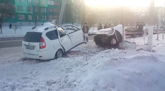 Авария в Кокшетау: Авто разорвало на части, погибли двое молодых людей