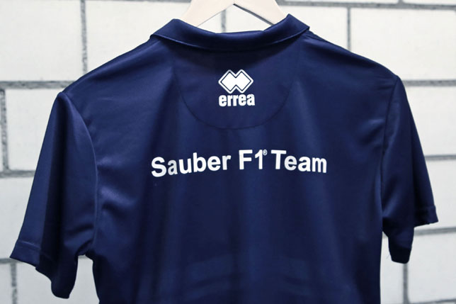 Errea Sport – официальный партнёр Sauber