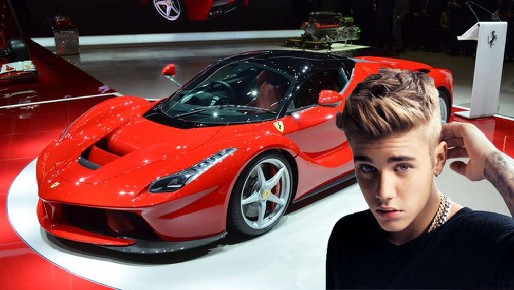 Justin Bieber Ferrari